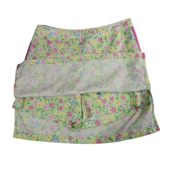 NWOT Lilly Pulitzer Women's 14 Skort Green & Pink - Picture 4 of 15